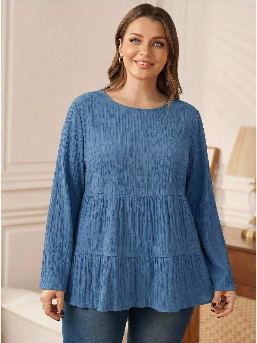 niebieska bluzka tekstura