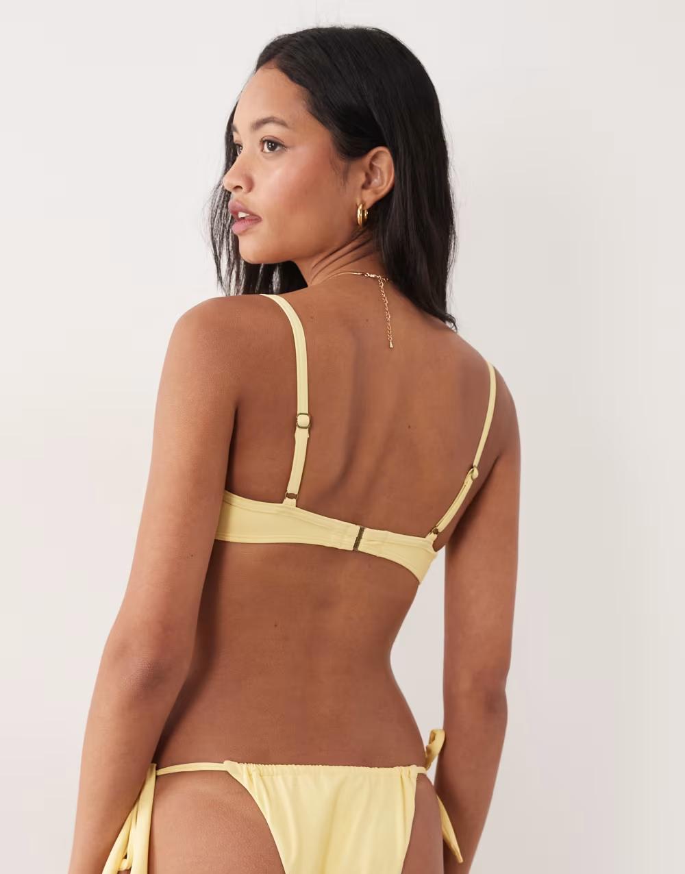 ŻÓŁTA GÓRA OD BIKINI WIĄZANIE