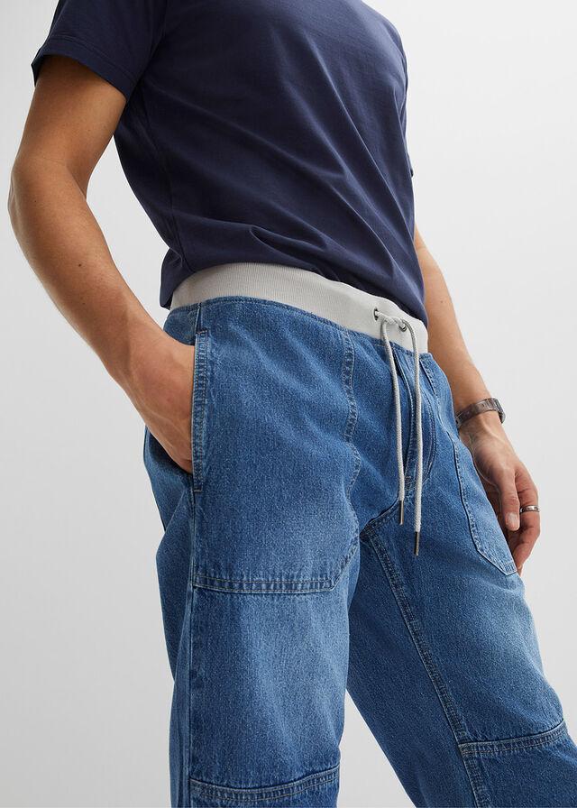SPODENKI MĘSKIE JEANSOWE PLUS SIZE PRZED KOLANO