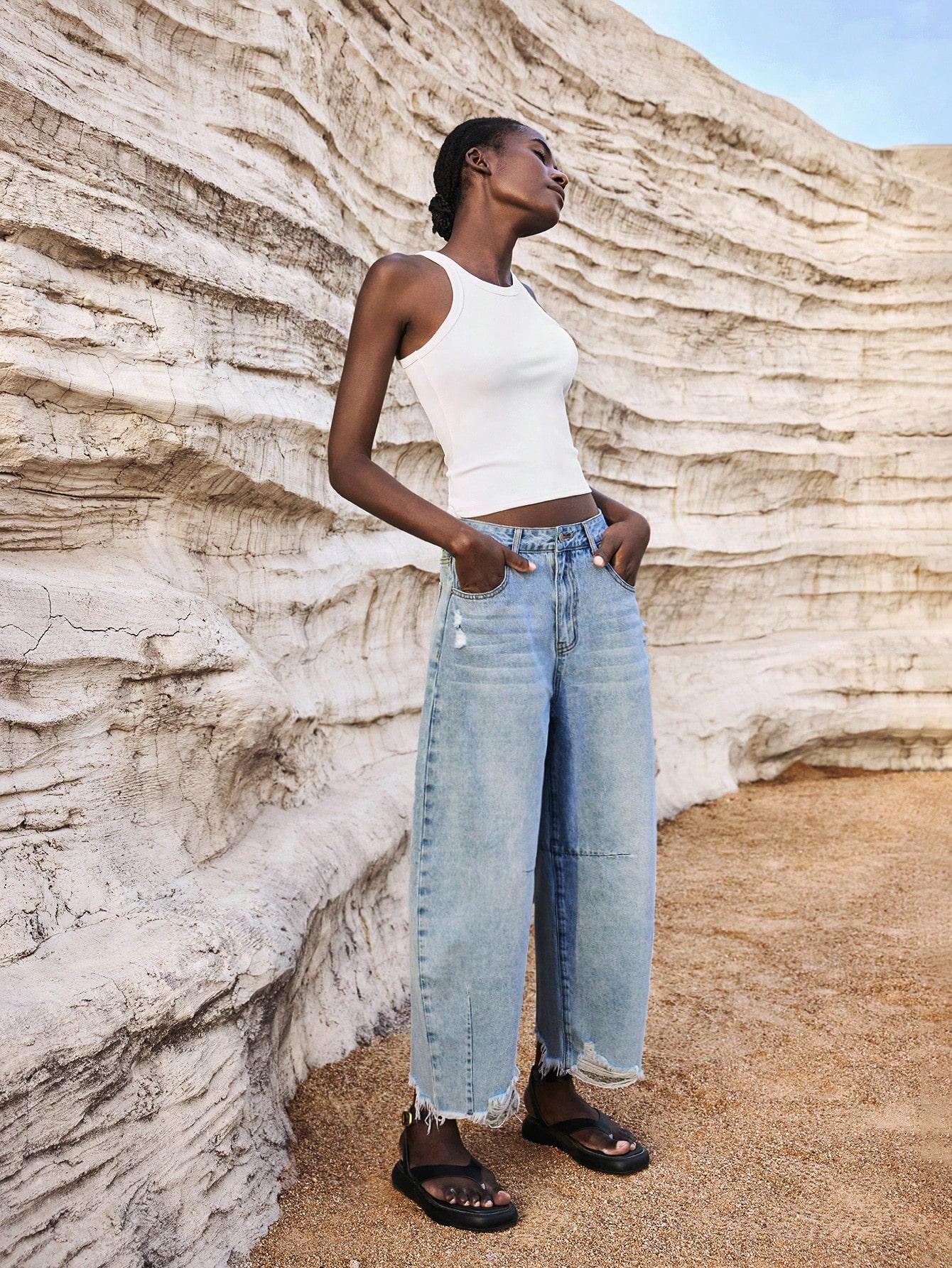 NIEBIESKIE SPODNIE JEANS 