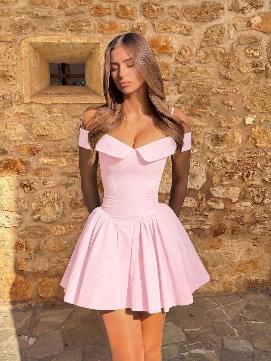 RÓŻOWA MINI SUKIENKA