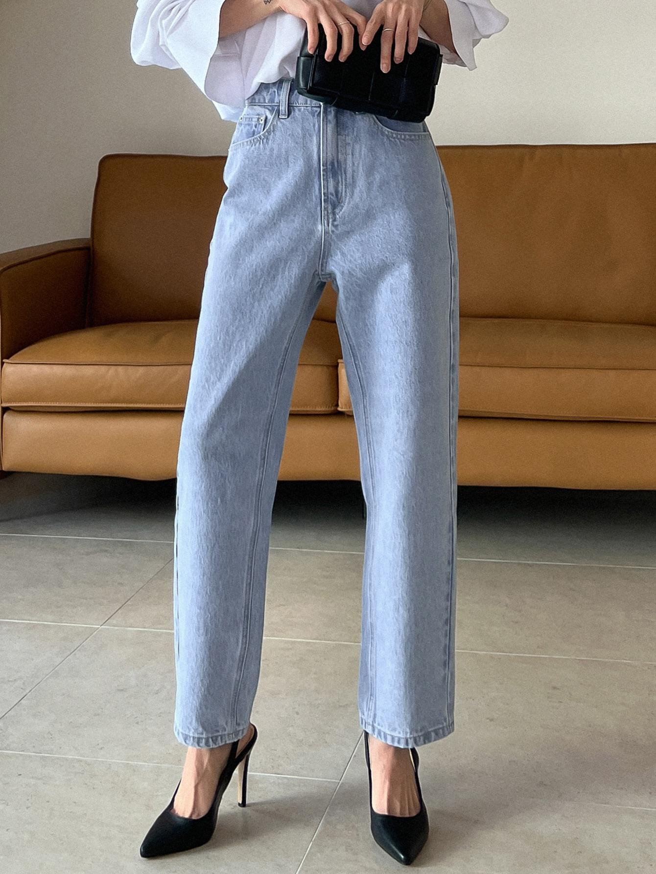 SPODNIE JEANS WYSOKI STAN