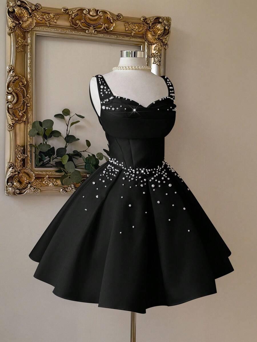 czarna sukienka mini