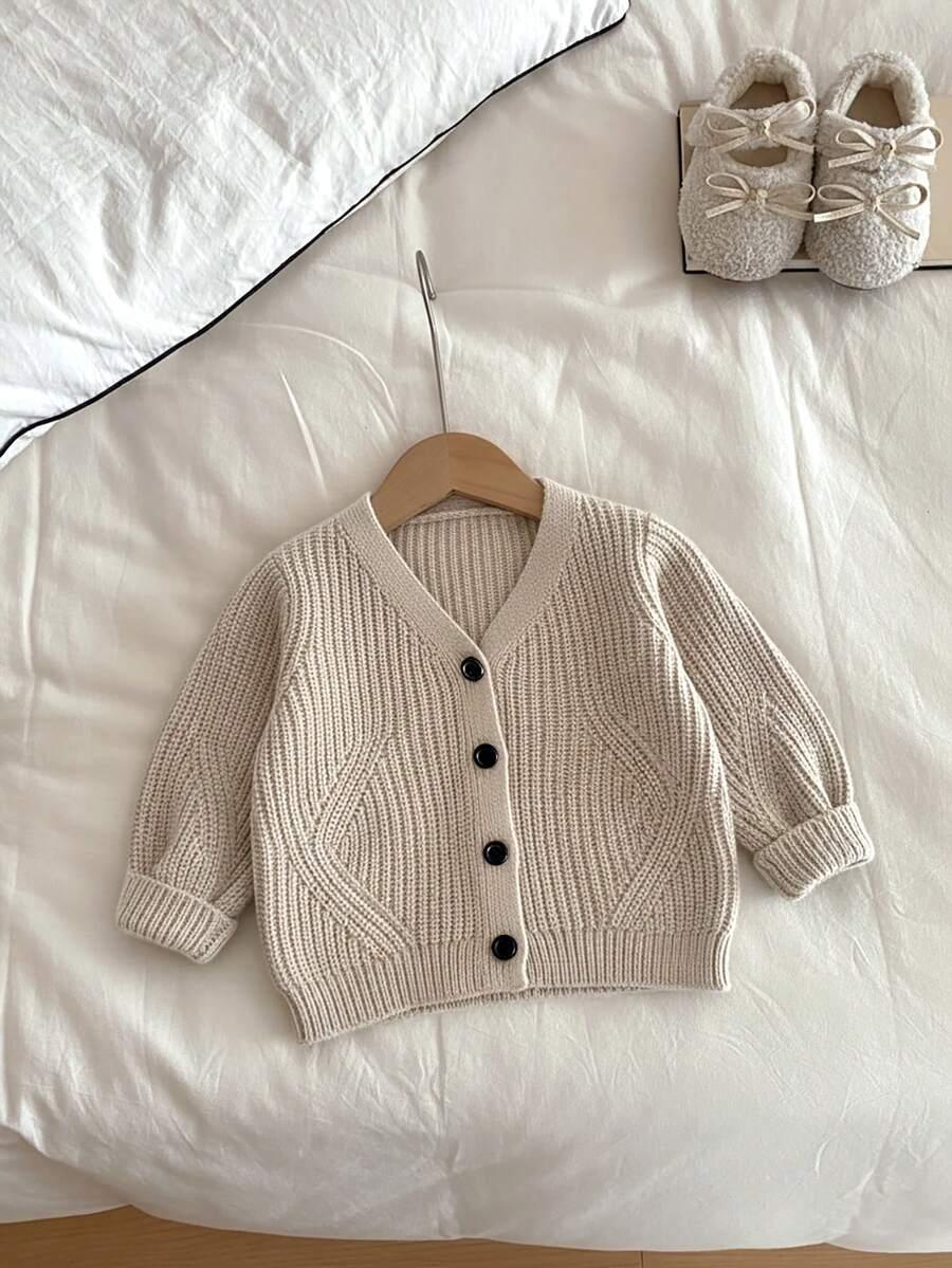 BEŻOWY SWETER KARDIGAN GUZIKI