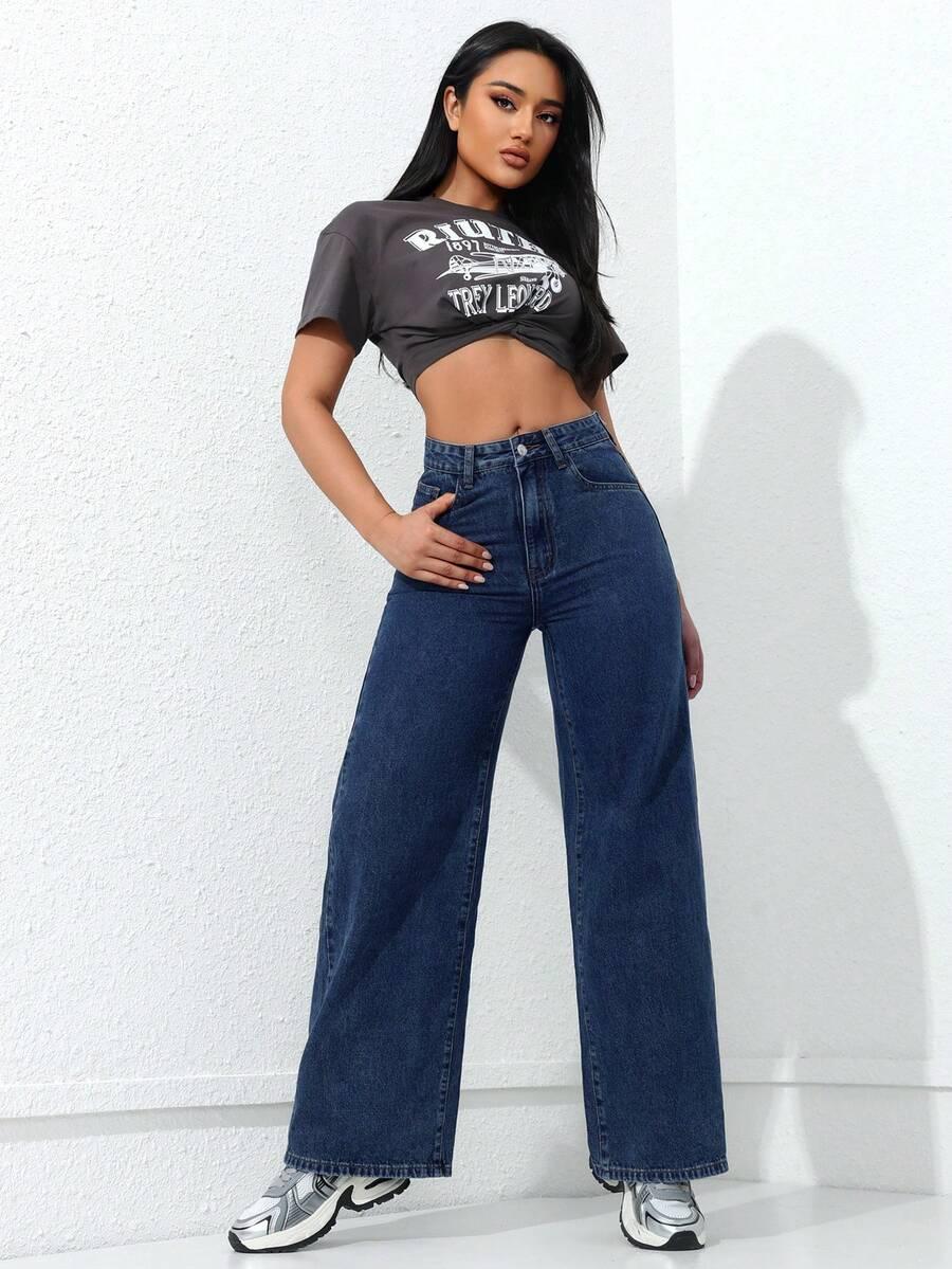 NIEBIESKIE SPODNIE JEANS