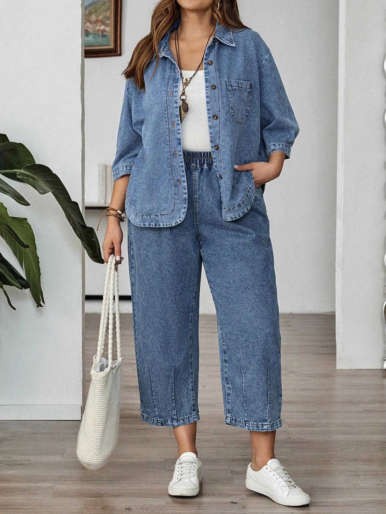 KOSZULA JEANS GUZIKI