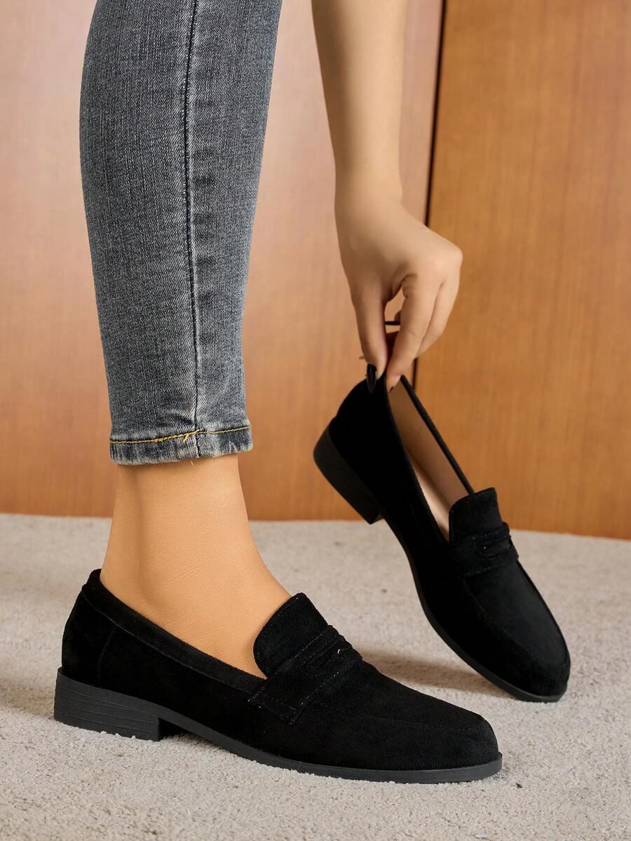 CZARNE MOKASYNY CASUAL