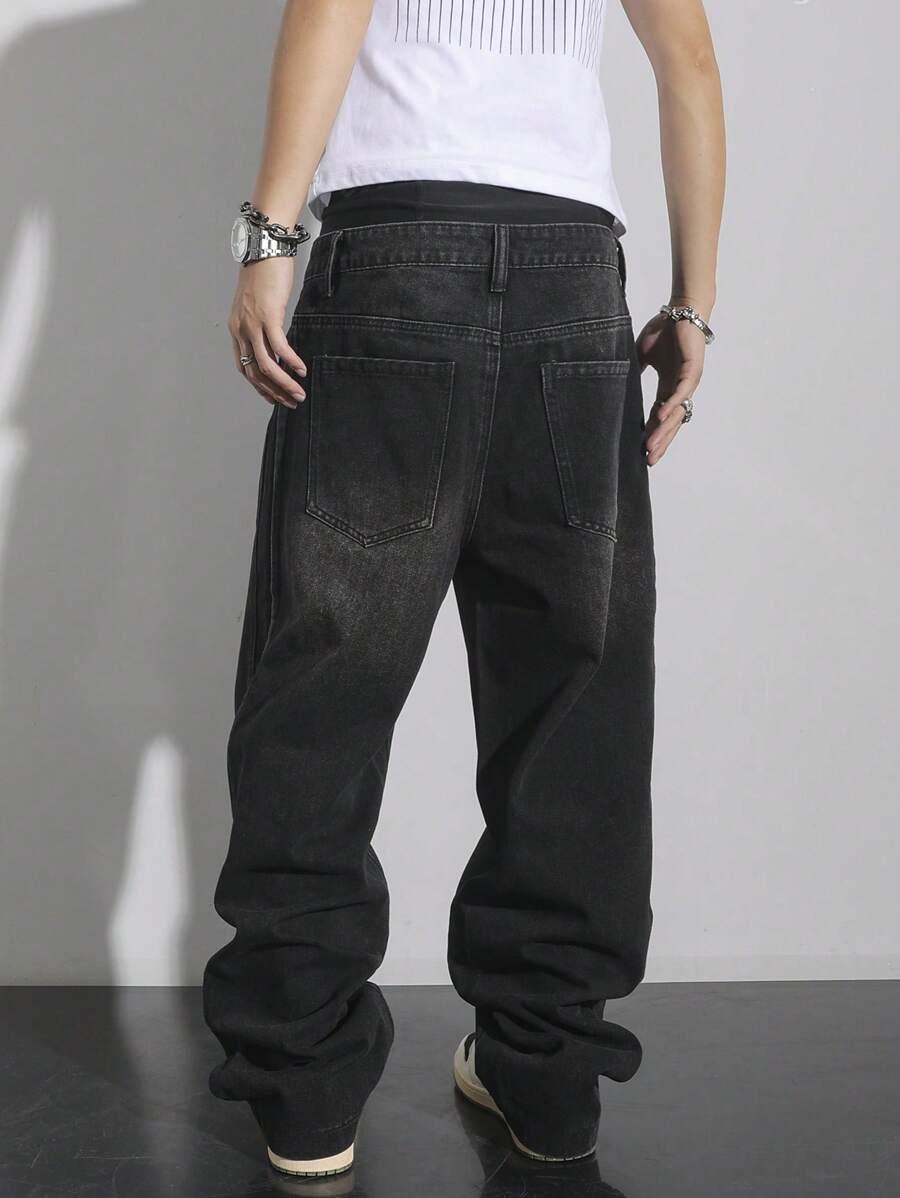 czarne spodnie jeans