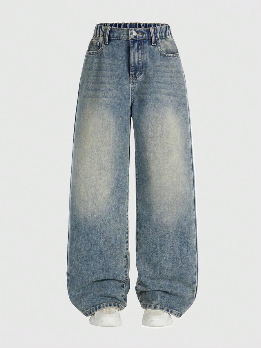 NIEBIESKIE SPODNIE JEANS