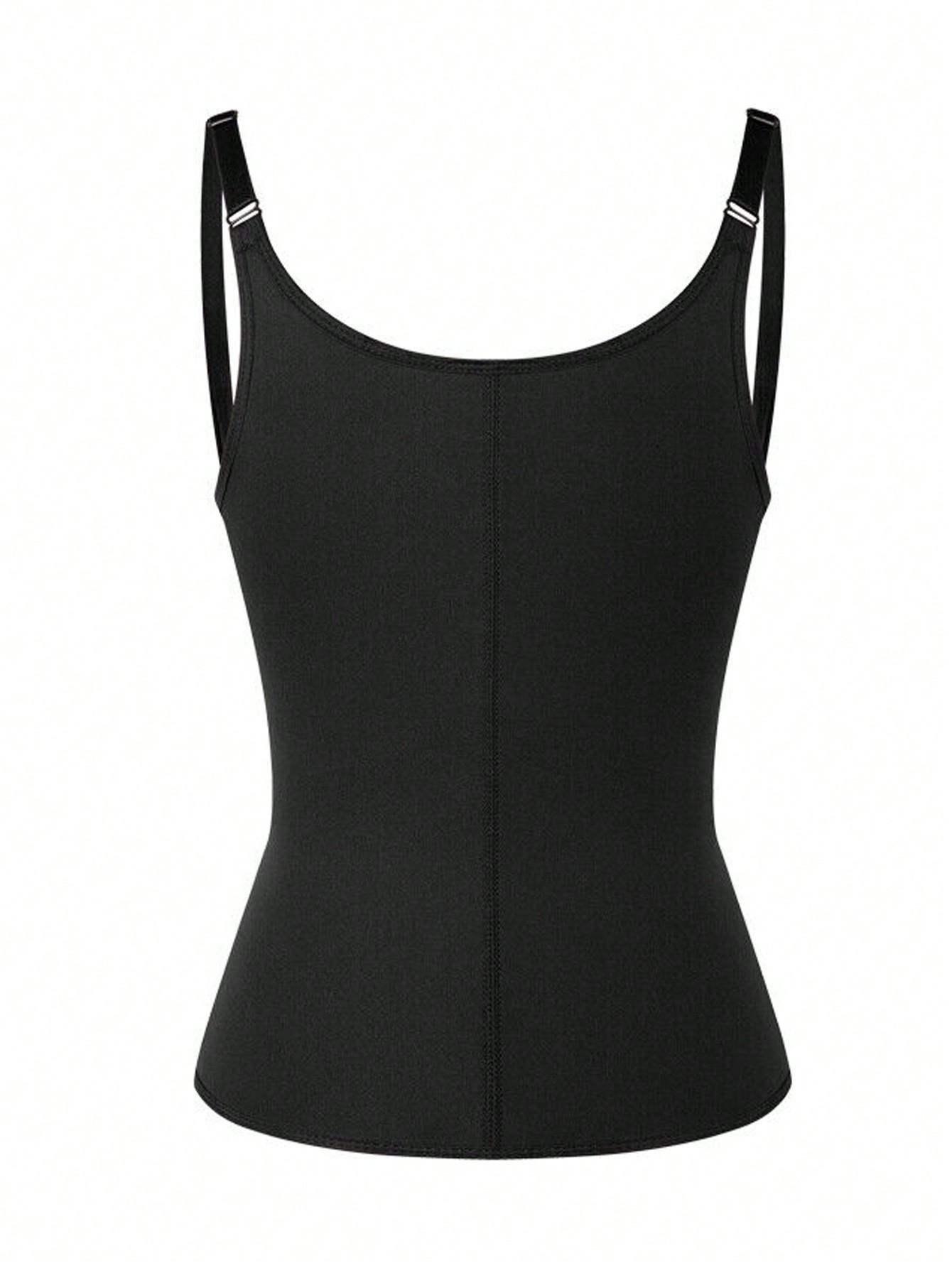 CZARNY GORSETOWY TOP 