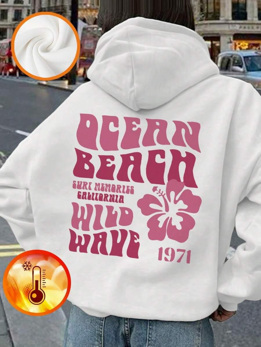 BIAŁA BLUZA NADRUK