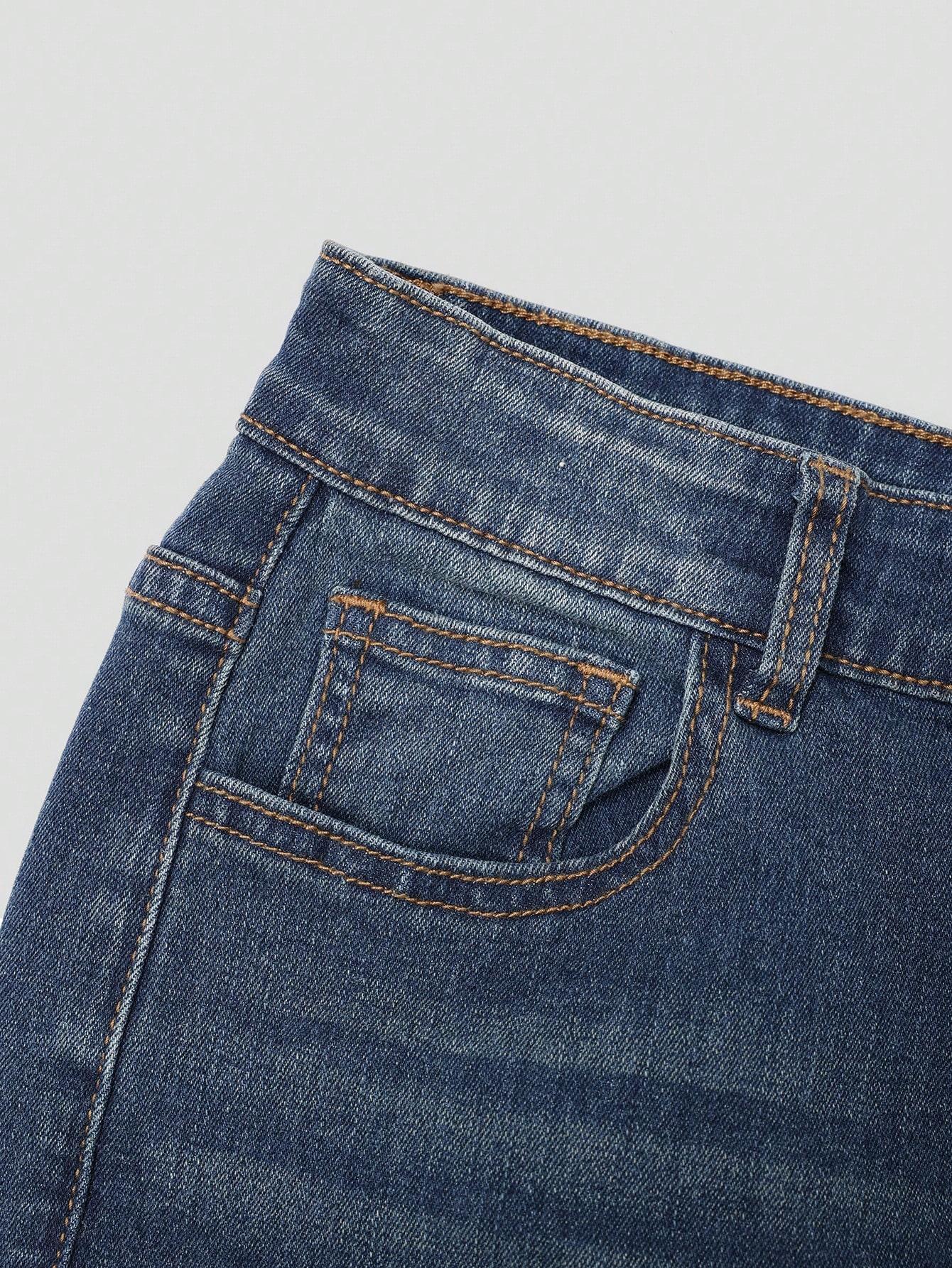 niebieskie spodnie jeans dzwony