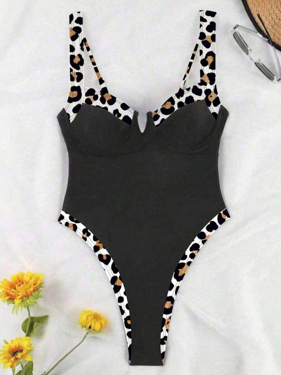 JEDNOCZĘSCIOWY KOSTIUM KĄPIELOWY animal print
