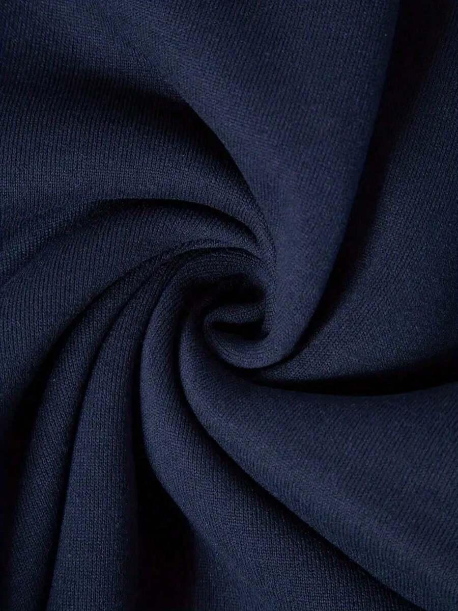 granatowy dresowy komplet bluza spodnie 