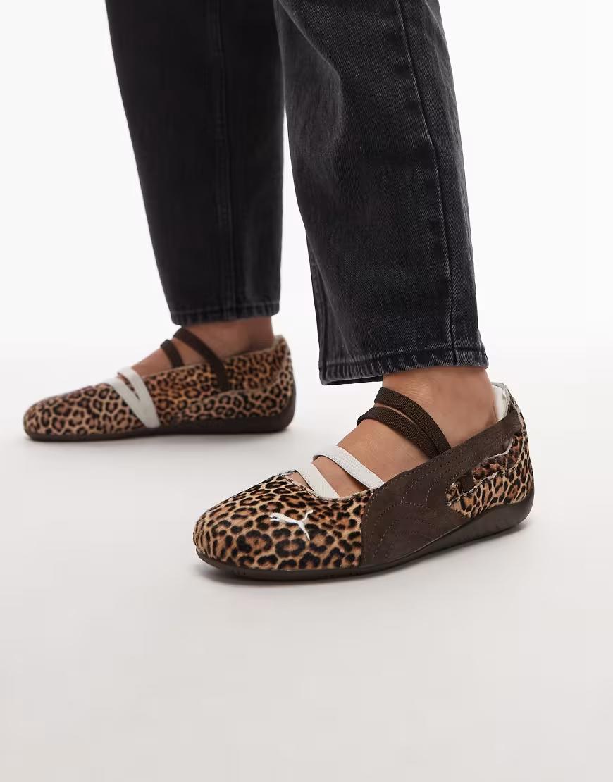 baleriny skóra naturalna Speedcat animal print