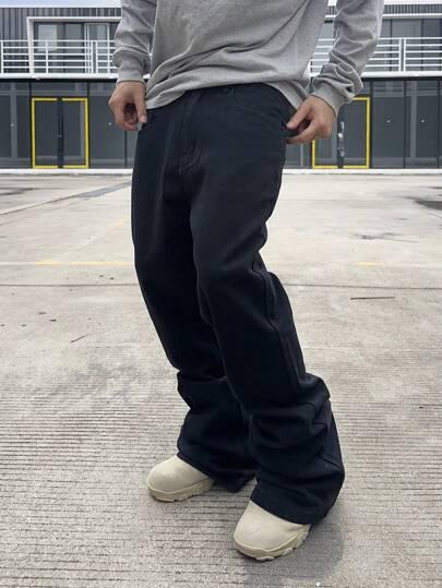 czarne spodnie jeans 