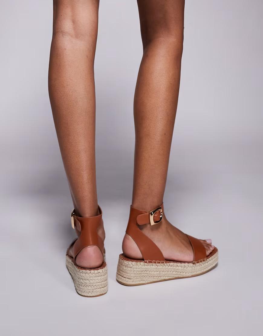 BRĄZOWE SANDAŁY ESPADRYLE