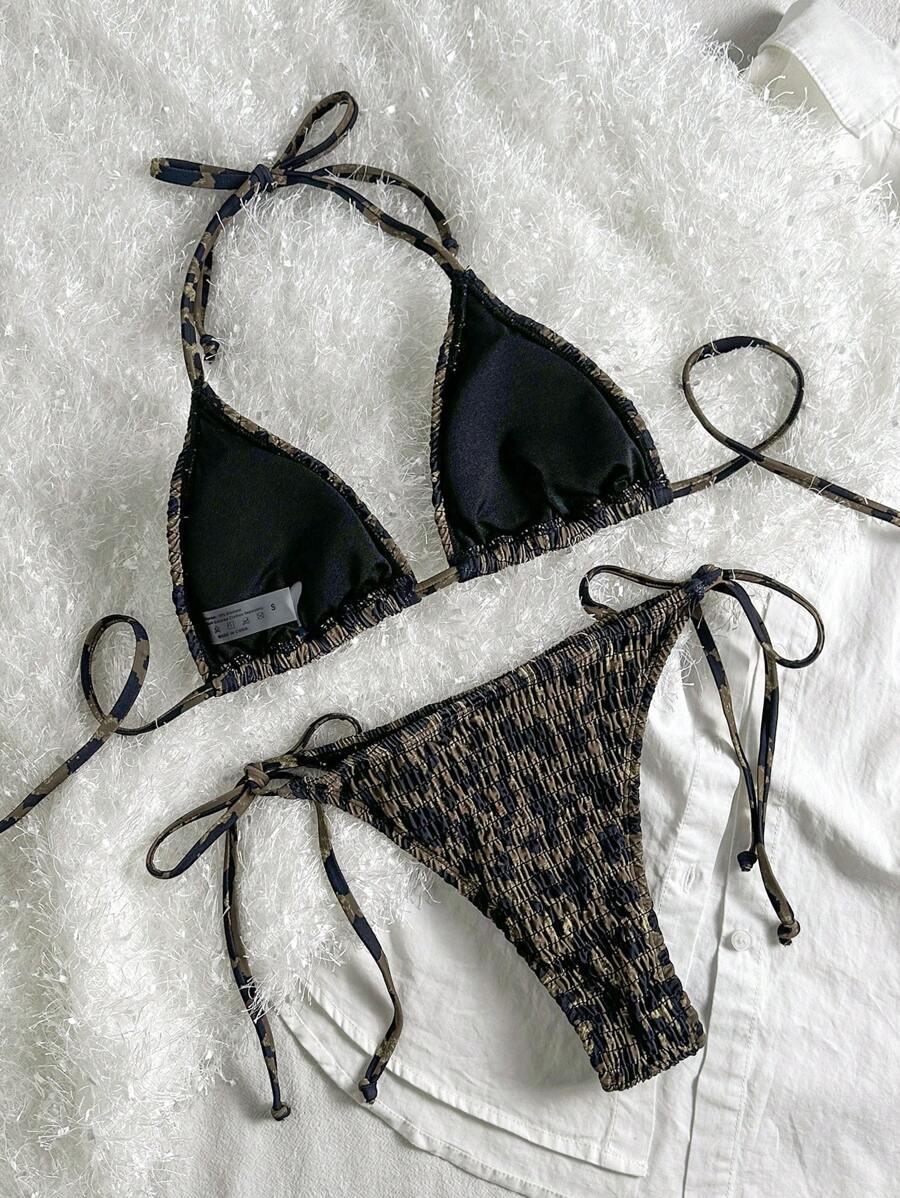 STRÓJ KĄPIELOWY KOMPLET ANIMAL PRINT 