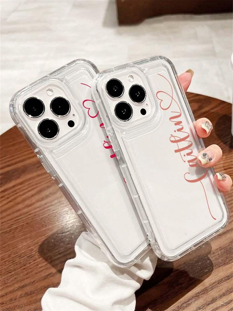 przezroczyste etui napis "bajsamsa" NA IPHONE 12