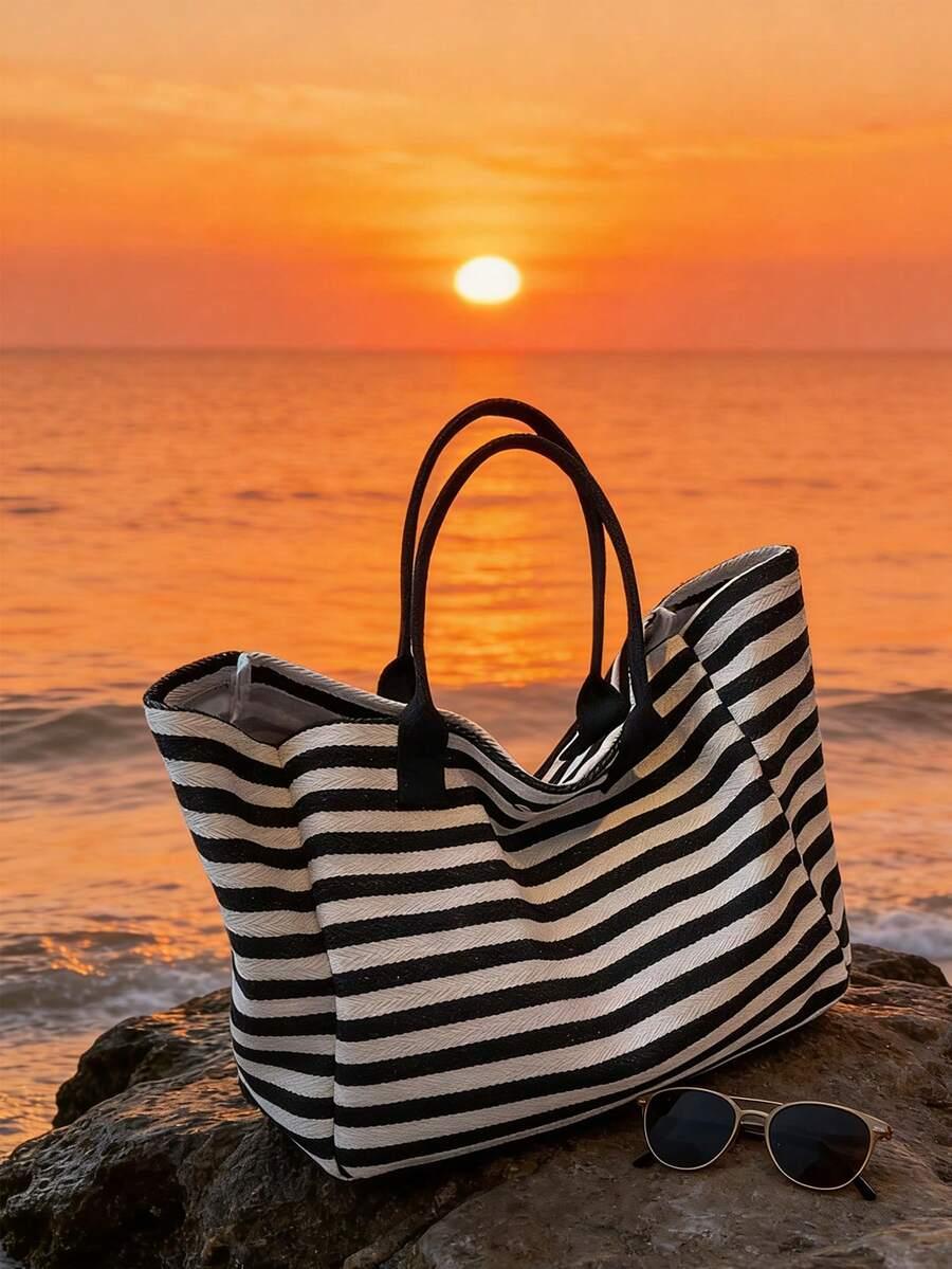 torba plażowa wzór paski