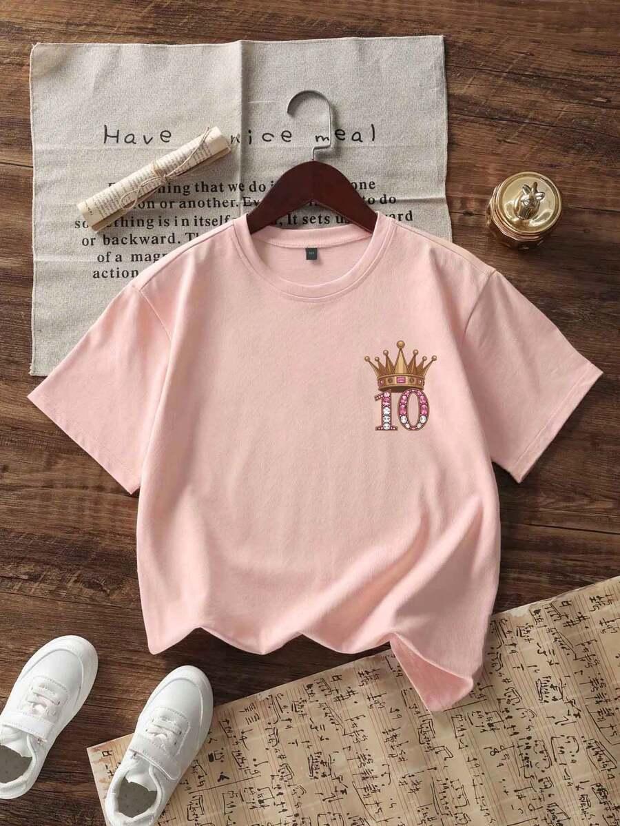RÓŻOWY T-SHIRT PRINT