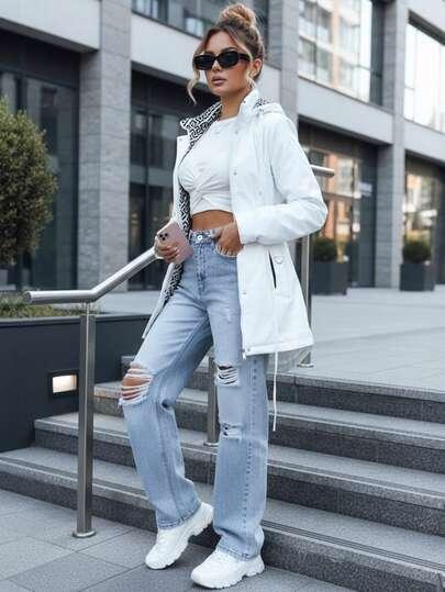 BIAŁA KURTKA ZAMEK