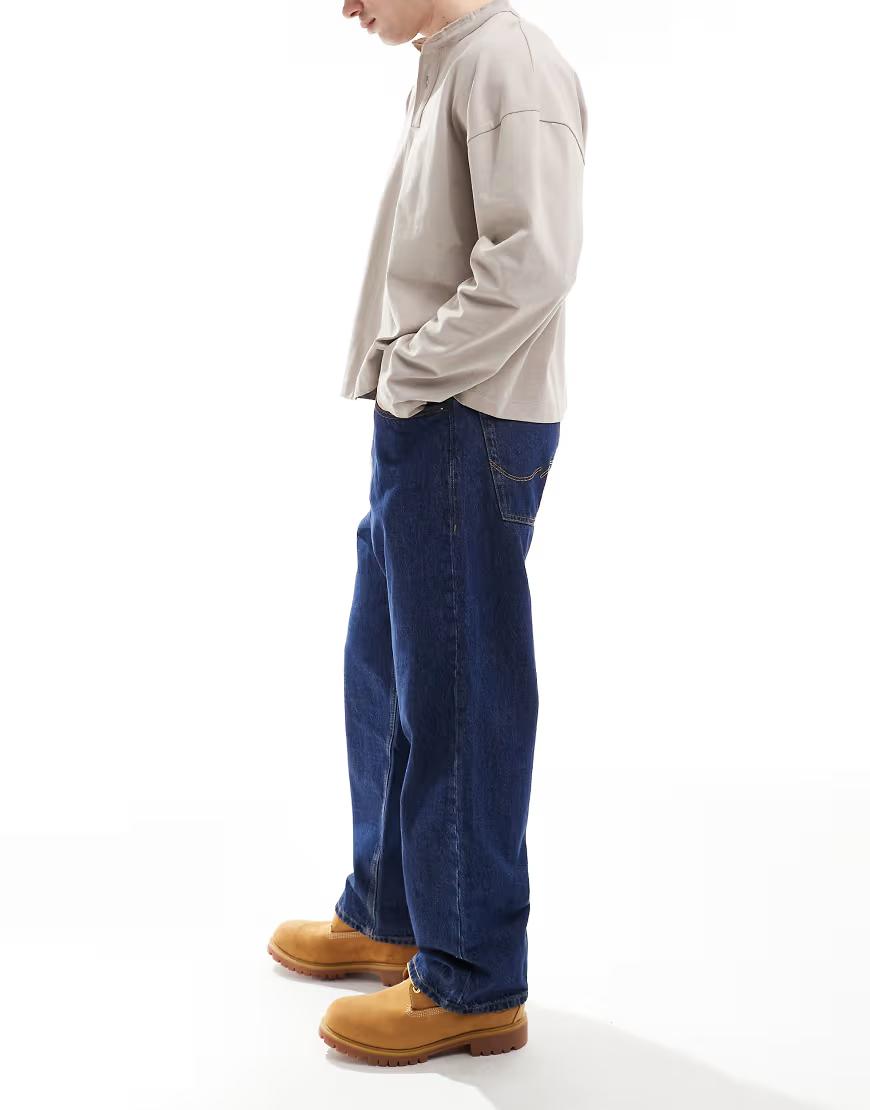 NIEBIESKIE SPODNIE JEANS BAGGY