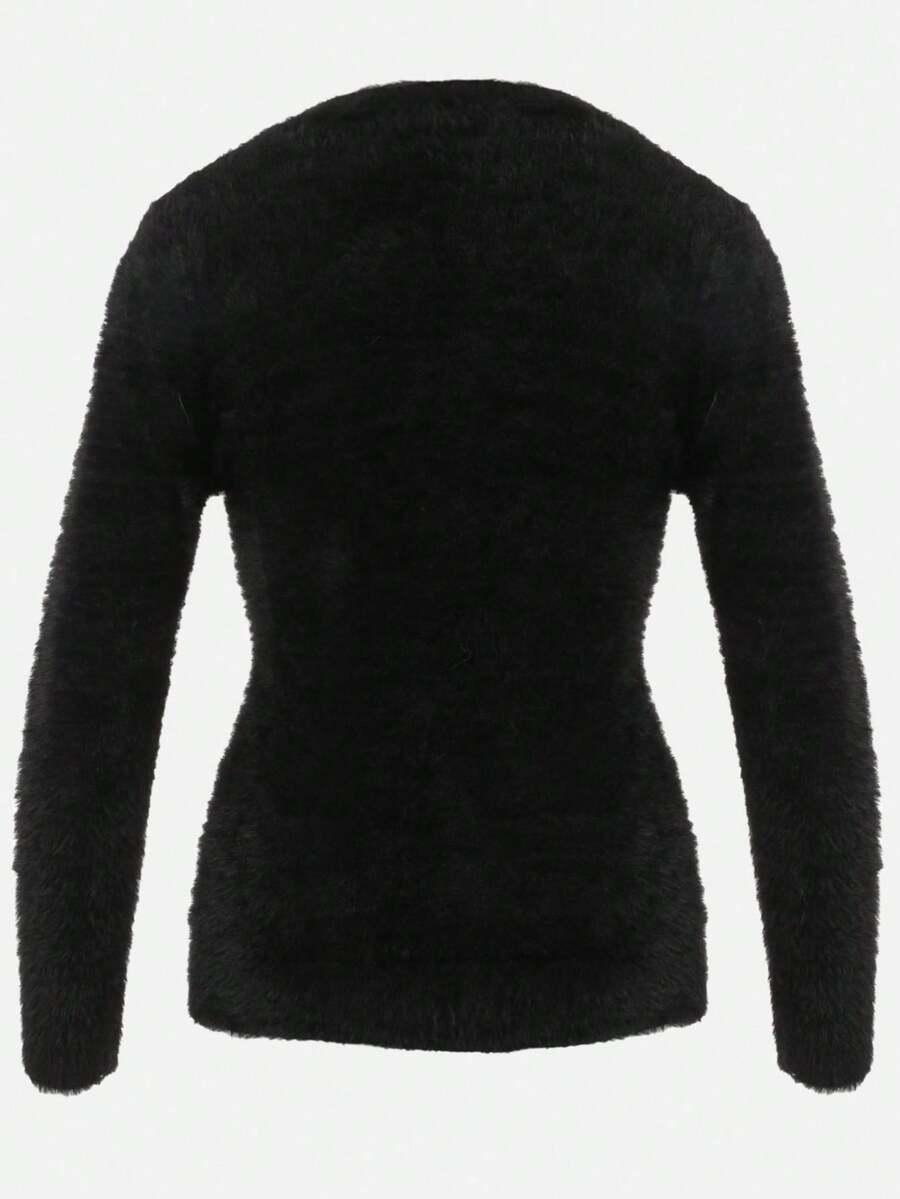 czarny sweter stójka 