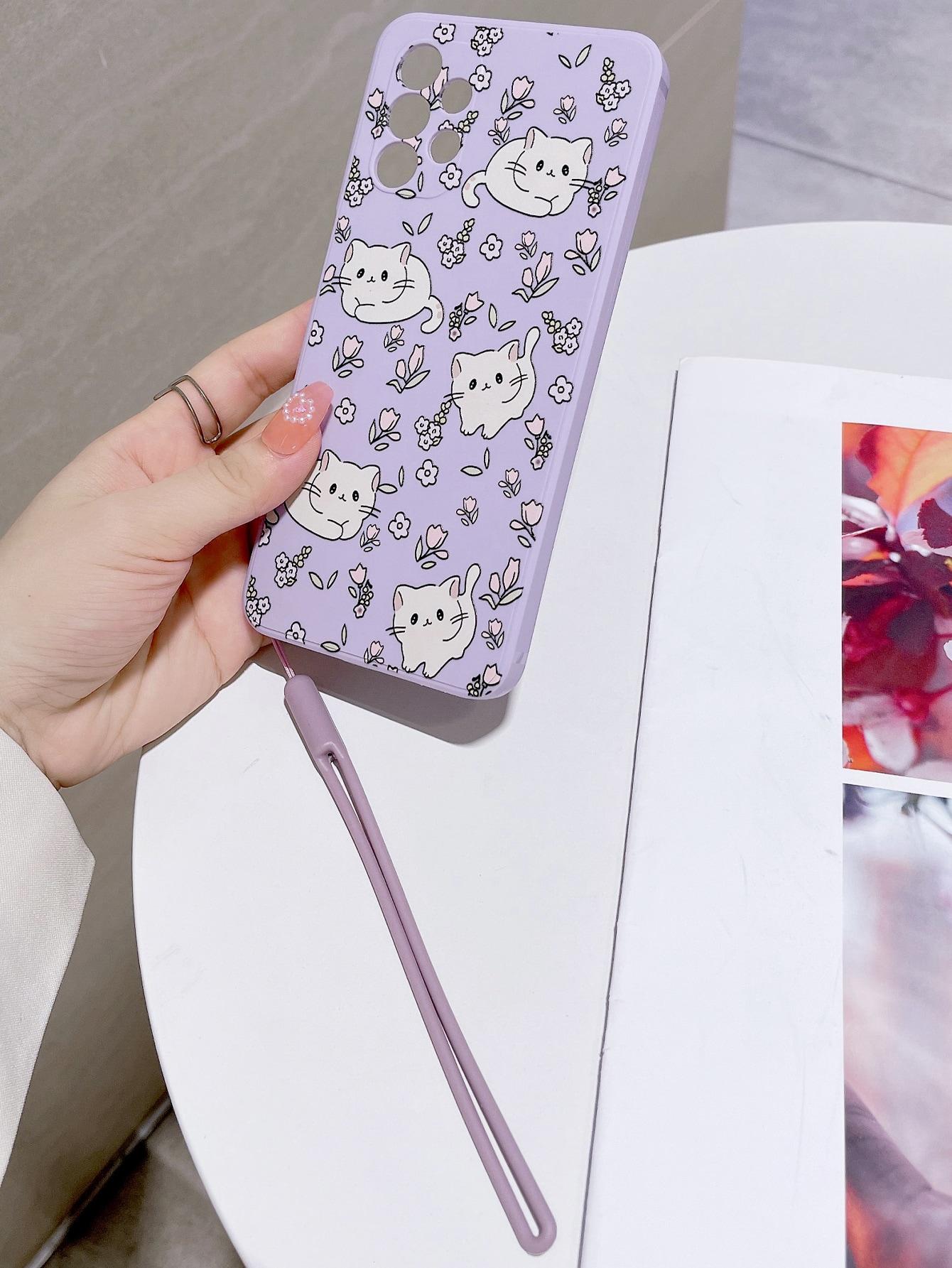fioletowe etui nadruk Samsung Galaxy A05
