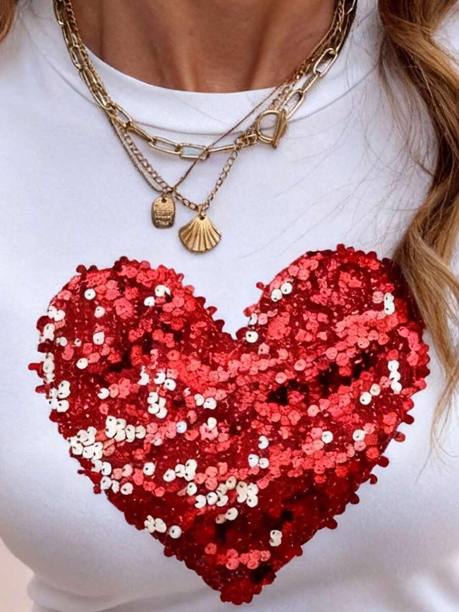 biały t-shirt print