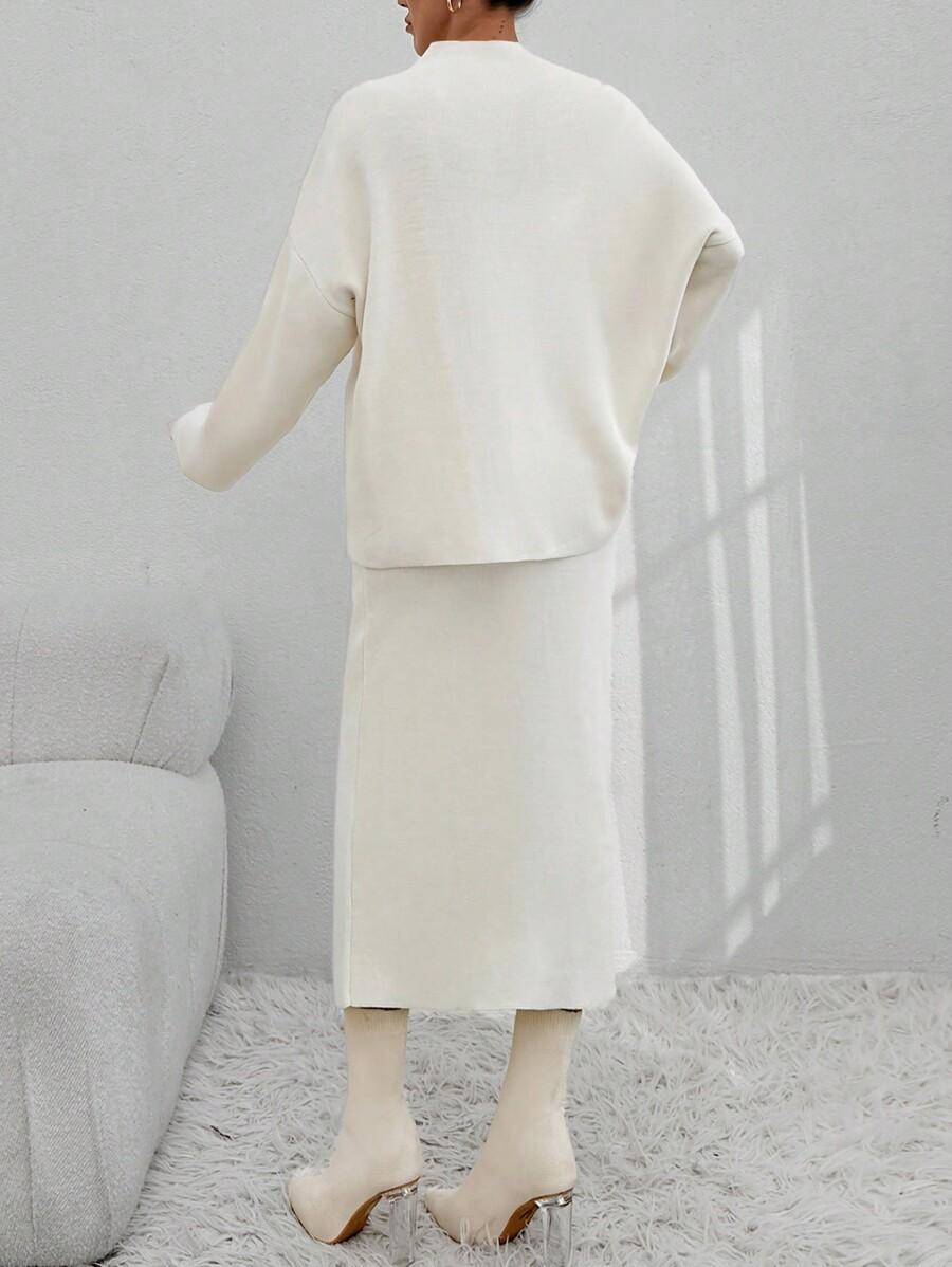komplet sweter spódnica