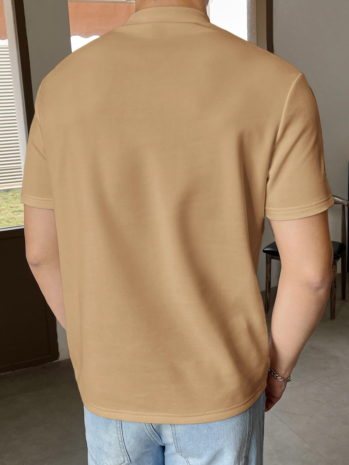 T-SHIRTY BEŻOWY MĘSKI