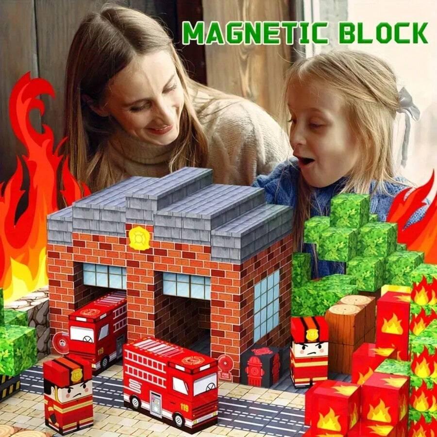 kolorowe magnetyczne klocki