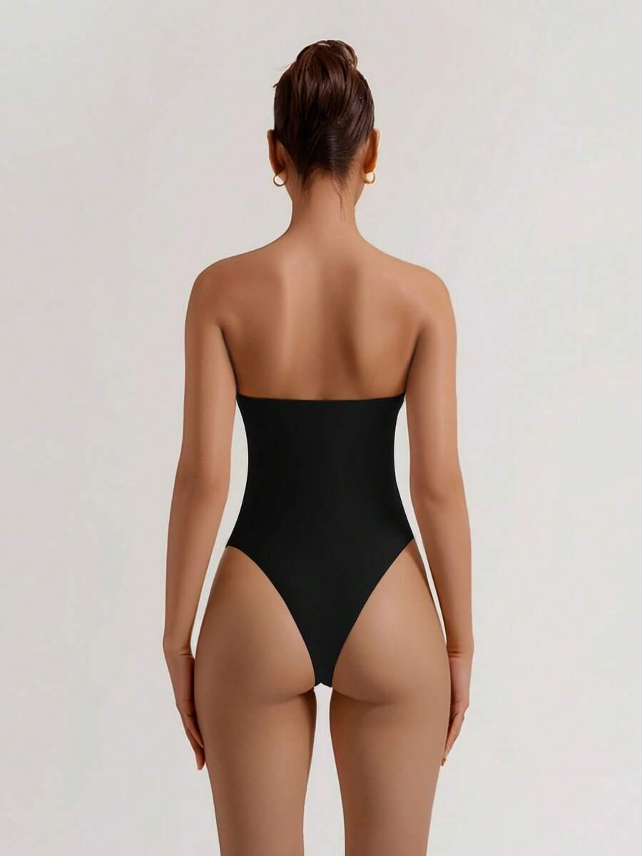 CZARNE BODY ODKRYTE RAMIONA 