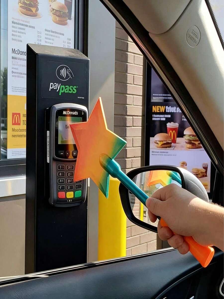 ŻÓŁTA RÓŻDŻKA GWIAZDA NA KARTĘ 