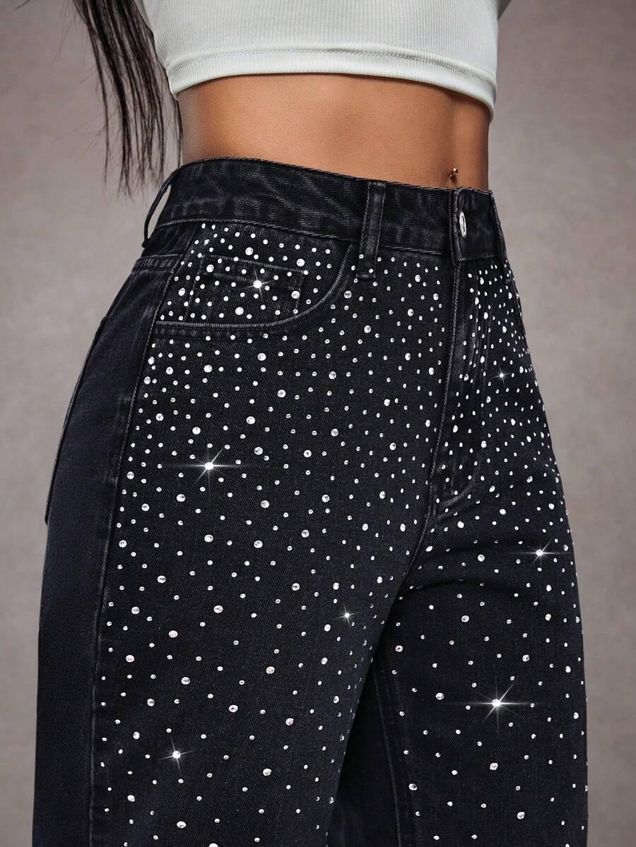 spodnie jeans zdobienia