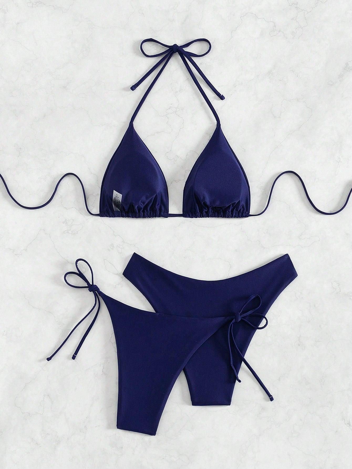 GRANATOWY KOMPLET BIKINI