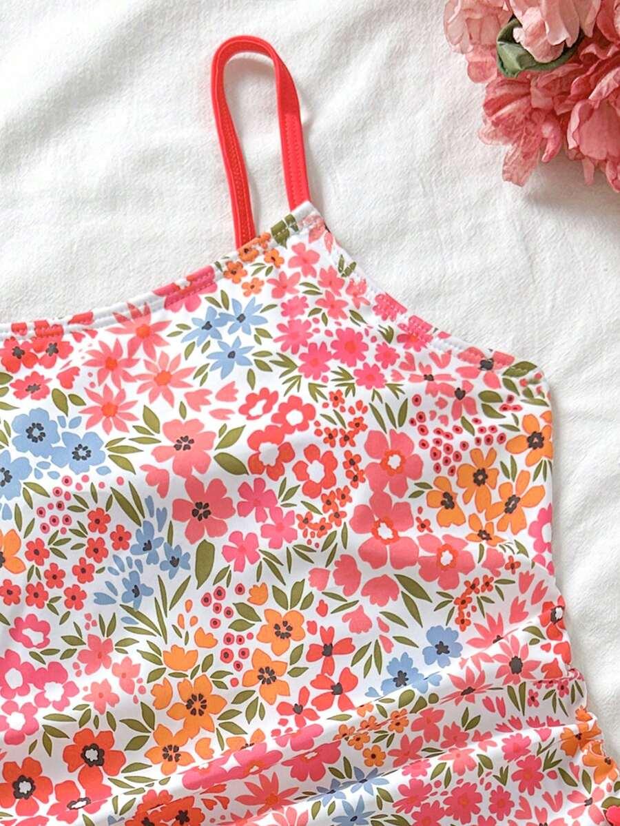 JEDNOCZĘŚCIOWY STRÓJ KĄPIELOWY W KWIATY