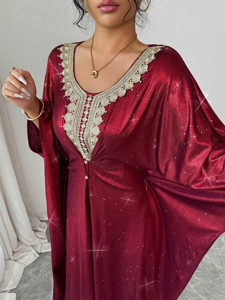 CZERWONA MAXI SUKIENKA