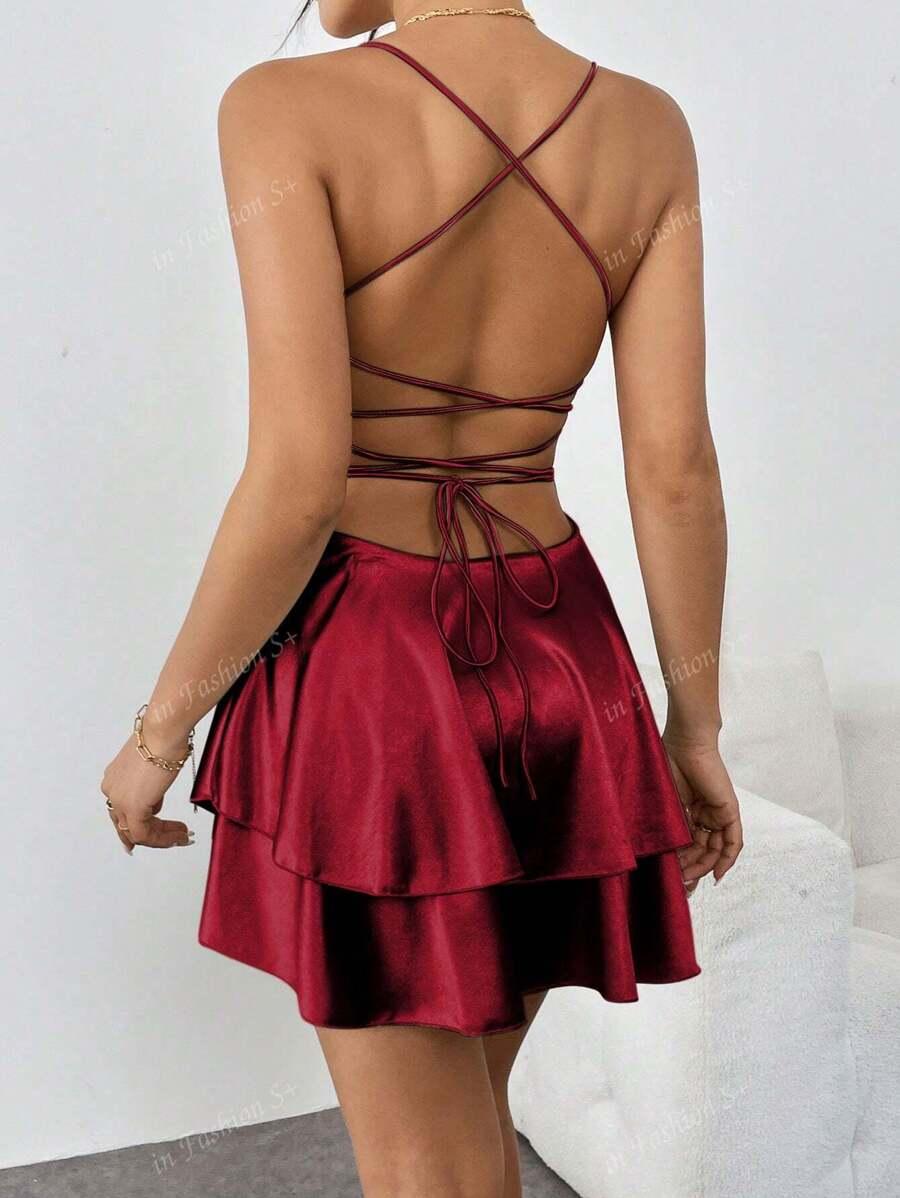 SATYNOWA MINI SUKIENKA