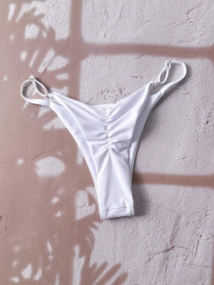 biały dół od bikini
