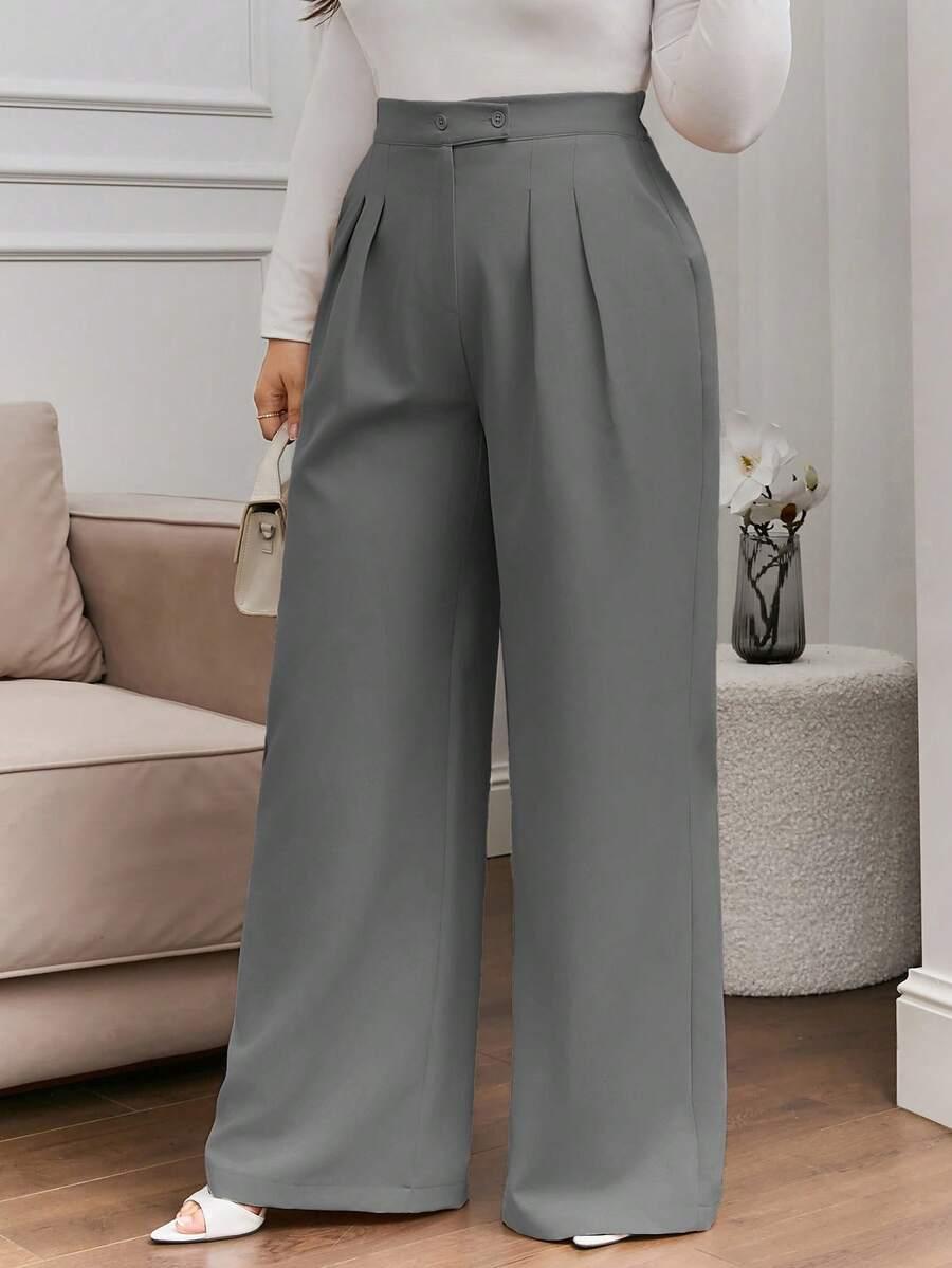 szare spodnie casual