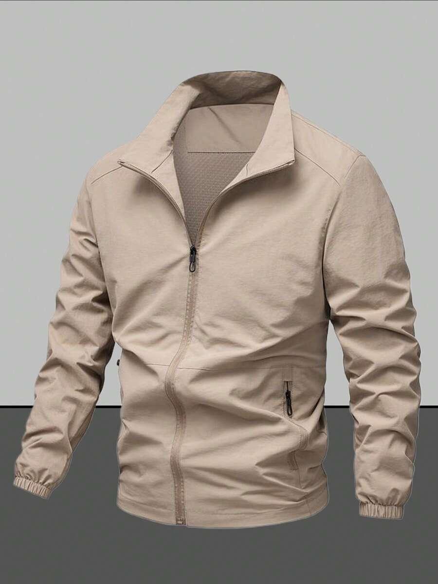 khaki kurtka zamek