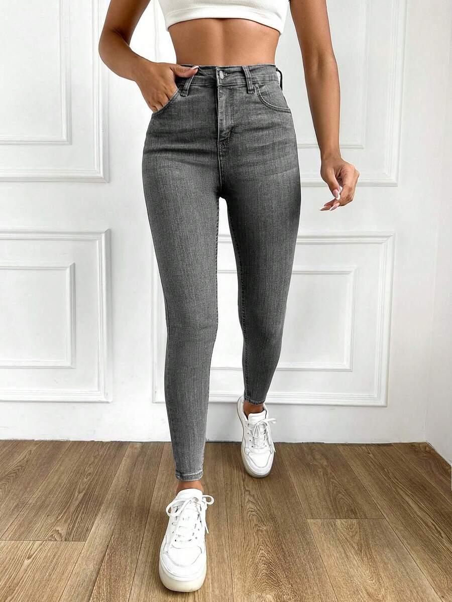SZARE JEANSY RURKI