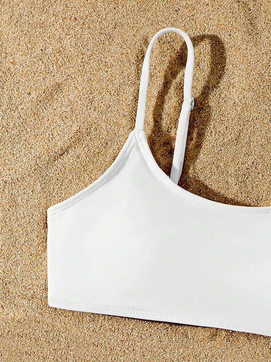 DWUCZĘŚCIOWE BIKINI DAMSKIE Z WIĄZANĄ SPÓDNICZKĄ 