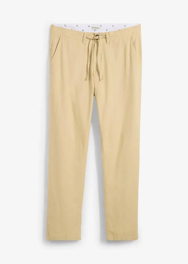 ELEGANCKIE SPODNIE PLUS SIZE Z LNU