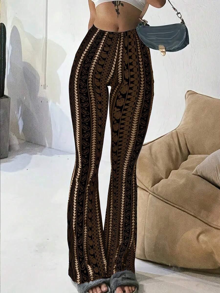 spodnie print casual 