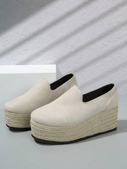 SZARE WSUWANE ESPADRYLE
