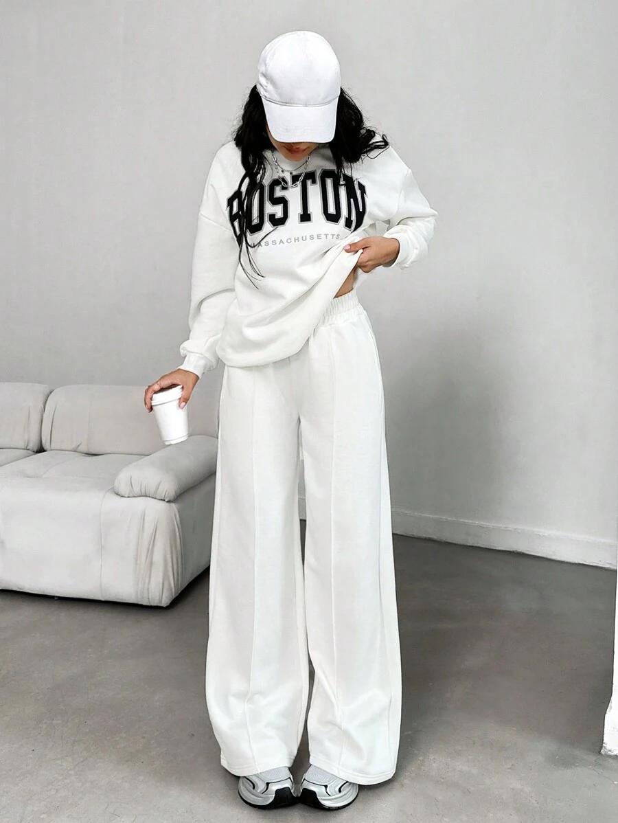 BLUZA SPODNIE KOMPLET DRESOWY 