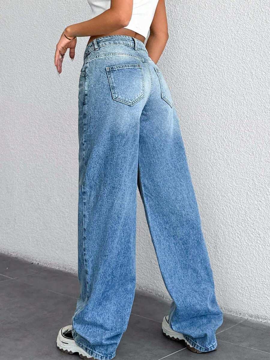 NIEBIESKIE SPODNIE JEANS